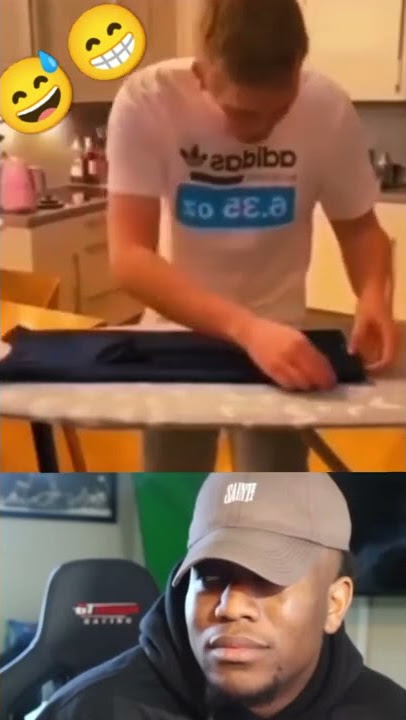 Funny videos || Bedanya cewek dan cowok pas setrika baju😅😁 #shorts #funny #video