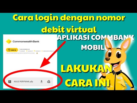 APLIKASI COMMBANK MOBILE || Cara login dengan nomor debit virtual