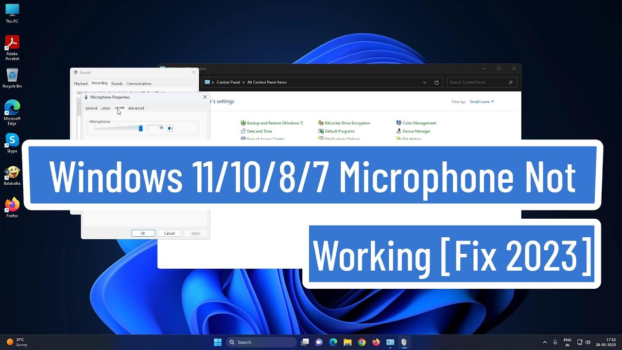 windows-11-10-8-7-microphone-not-working-fixed-2023-youtube
