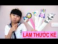 Hai Mẹ Con Bạn Bún Tự Làm Thước Kẻ Kỳ Lân | Diy unicorn ruler