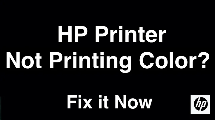 HP Printer Not Printing Color  -  Fix it Now