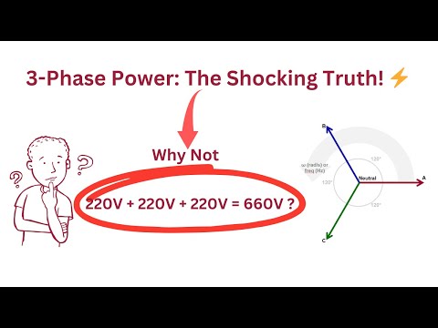 3-Phase Power Explained: Why It's Not 220+220+220 = 660V!