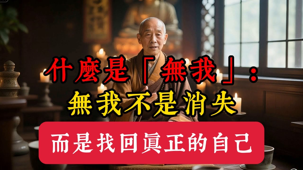 無我不是消失，而是找回真正的自己，一個讓你徹底解脫的祕密。#無我 #佛學智慧 #心經 #解脫煩惱 #內心平靜 #修行開悟 #國學經典 #佛法人生 #禪宗公案 #生命覺醒