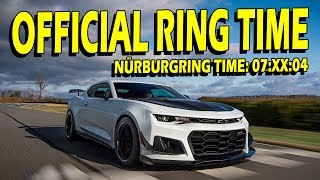 2018 Camaro ZL1 1LE Nürburgring - Faster Than GTR, ZR1 \& GT350R