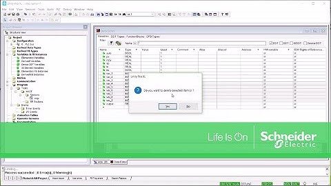 Deleting Unused Variables in a Unity Pro Project | Schneider Electric Support