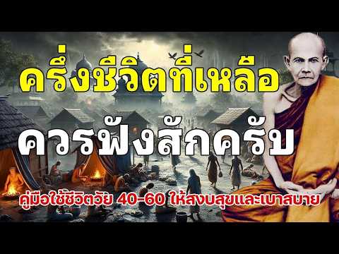 ครึ่งชีวิตที่เหลือ ควรฟังสักครั้ง คู่มือใช้ชีวิตวัย 40-60 ให้สงบสุขและเบาสบาย