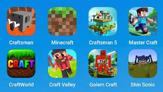 Craftsman, Minecraft, Craftsman 5, Master Craft, Craft World, Craft Valley, Golem Craft, Shin Craft