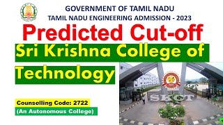 Sri Krishna College of Technology Predicted Cutoff 2023 srikrishna engineeringcollege anbarivu