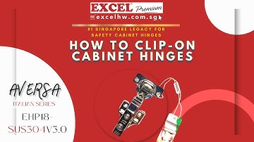 HOW TO CLIP ON CABINET HINGES EASILY WITH EXCEL
