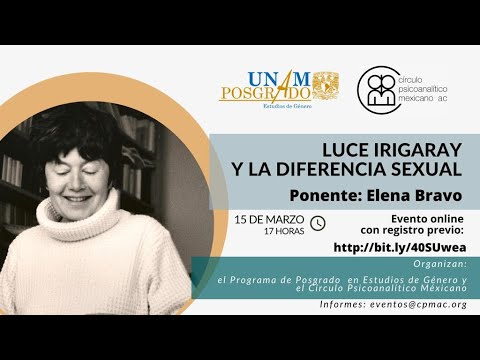 Conferencia. Luce Irigaray y la diferencia sexual