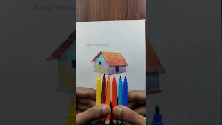Next level drawing with 10 Rs sketch pen : tutorial #shorts