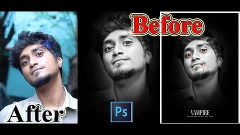 Vampire Effect Photo manipulation - Advanced Photoshop