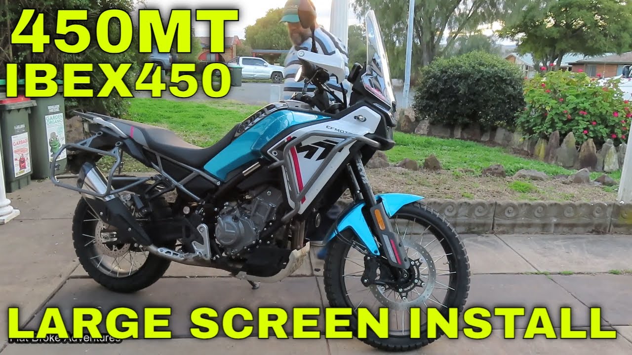CF MOTO 450MT LARGE WINDSCREEN INSTALLATION