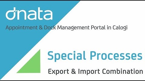 ADM Export Import Combination Appointment