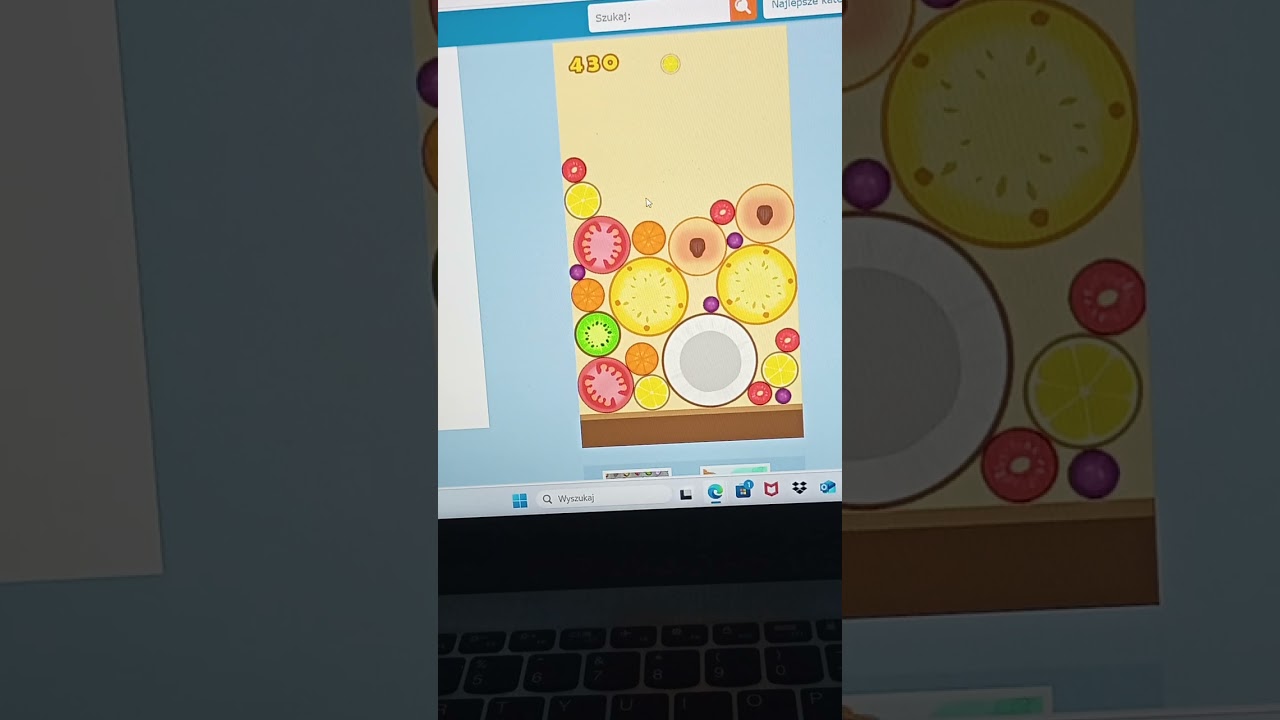 Gra Merge Fruit 🥝🍊🫐🍉🍈