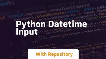 python datetime input