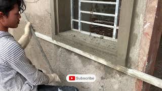 EP.21 Excellent Technical Construction Window Cement Carving | MengCivil Construction