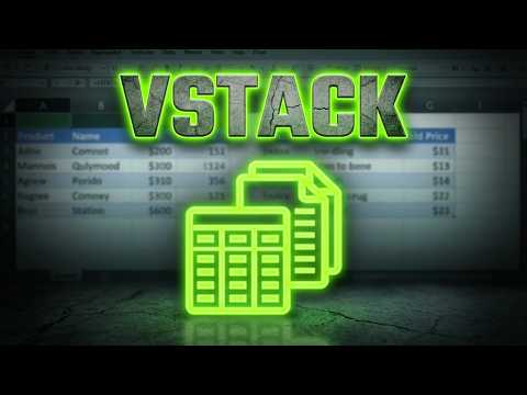 How to Combine Multiple Tables in Excel (The VSTACK Formula)