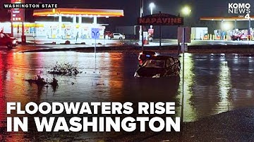 Floodwaters rise in western Washington as region is pummeled by atmospheric river