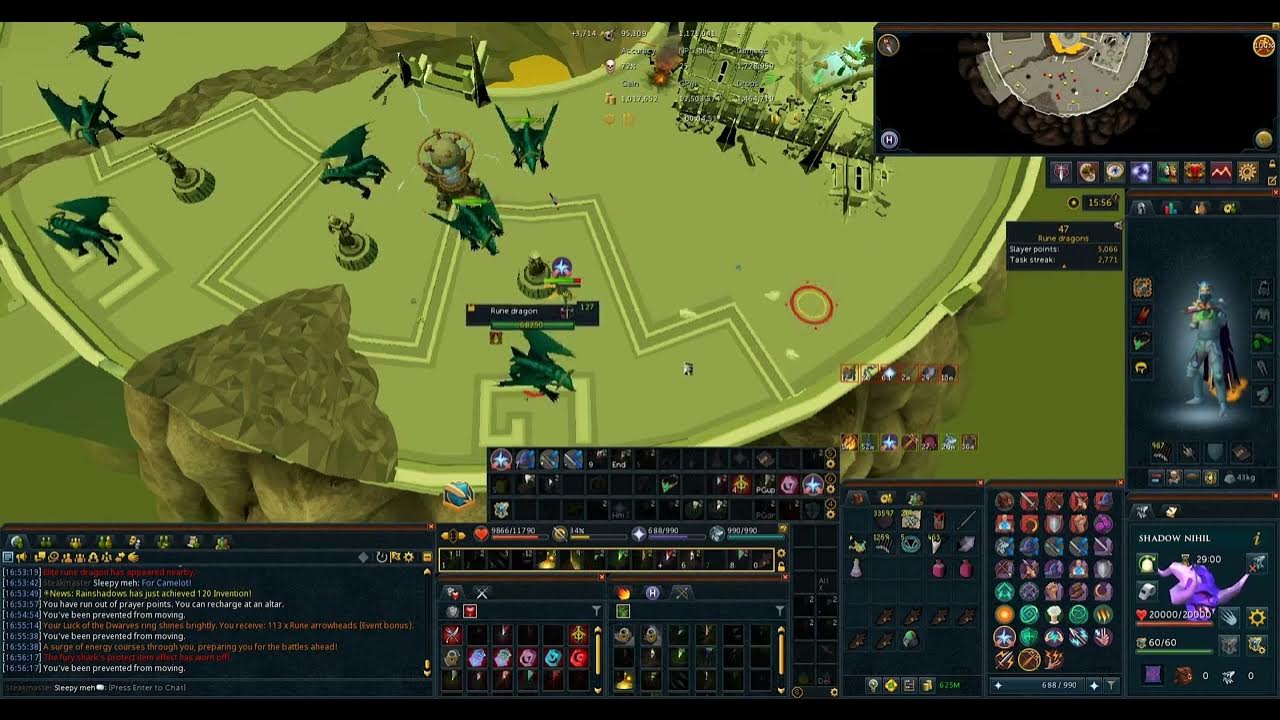 RS3 Powerslaying Rune Dragons with Trinkets (360 kph) YouTube