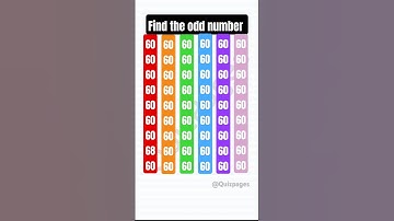 Find the odd number #find #odd #number #challenge #shortvideo #viralvideo
