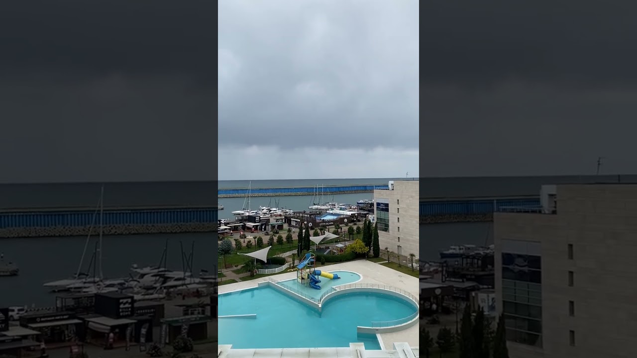 Вид с балкона на море Radisson Blu, Адлер
