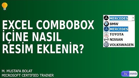Excel Userform/Combobox İçinde Resim Göstermek