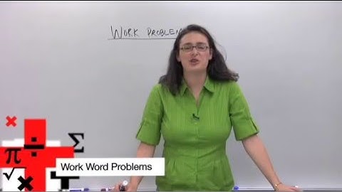 Work Word Problems