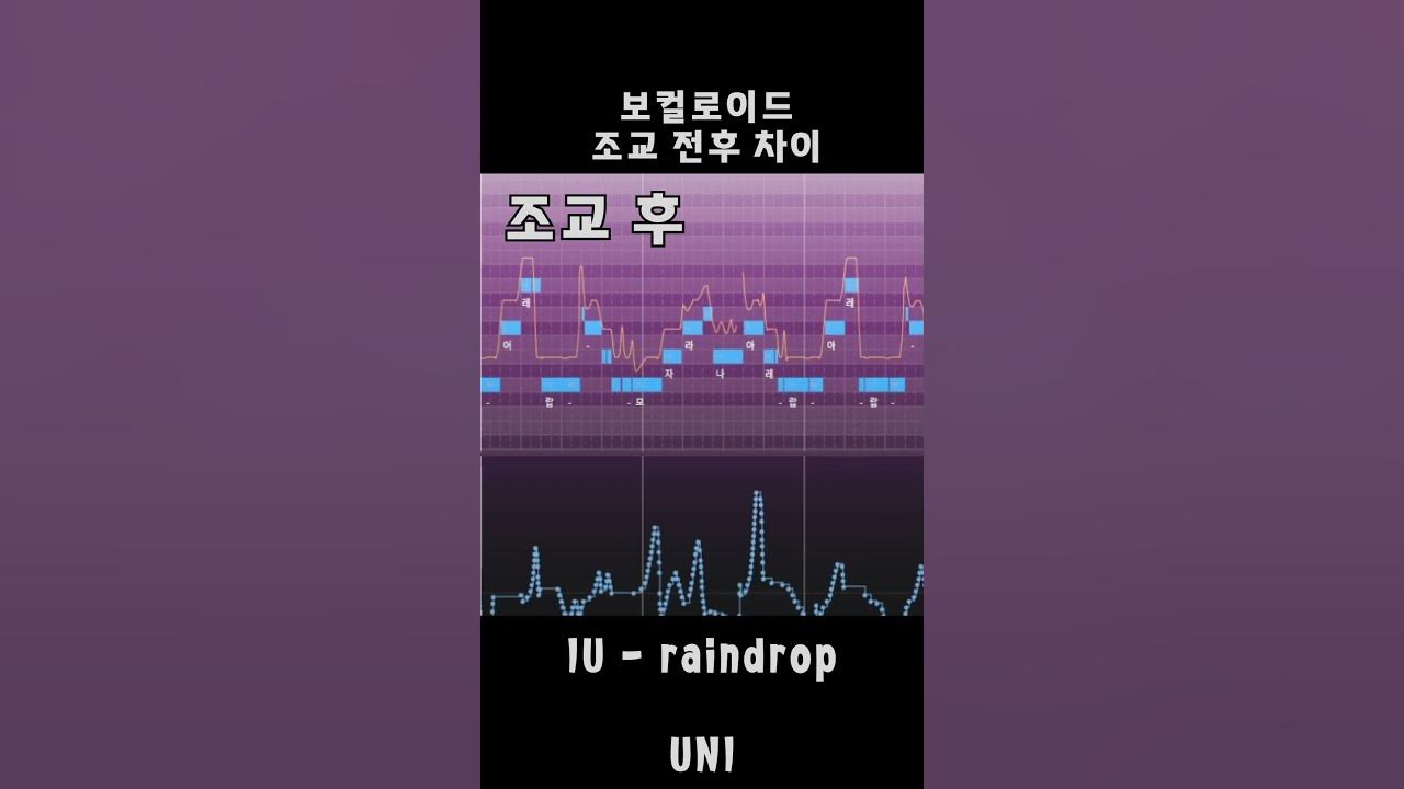 【VOCALOID】 조교 전과 후의 차이 Raindrop - IU 유니 #shorts 【VOCALOID】 조교 전과 후의 차이 Raindrop - IU 유니 #shorts