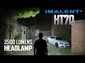 IMALENT HT70 - 3500 lumens headlamp with triple light source & Type-C charging - 5000mAh battery inc
