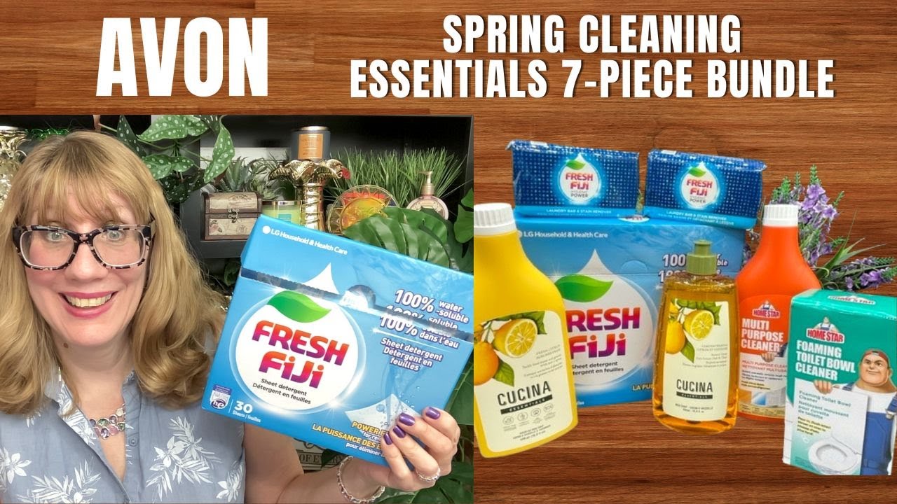 AVON Spring Cleaning Essentials 7 Piece Bundle - YouTube