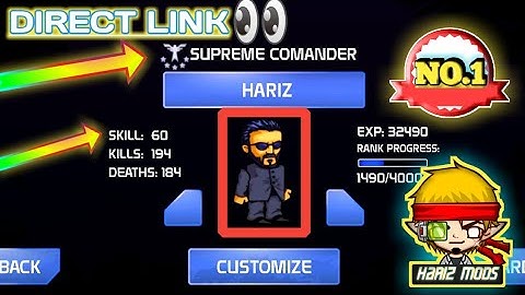 DA2 Mini Militia Supreme Commander Rank Mod | Hariz Mods | Direct Link