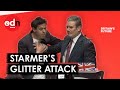 Protester Attacks Keir Starmer with Glitter at Conference Party