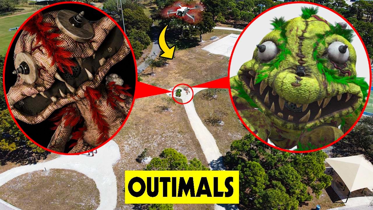DRONE CATCHES RUSHER & ROAMER OUTIMALS POPPY PLAYTIME 5 IN REAL LIFE ...