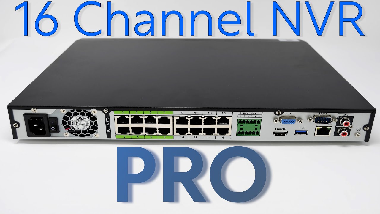 Montavue NVR Series: 16 Channel 4K PoE PRO NVR - YouTube