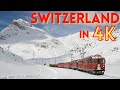 Switzerland in 4K with Relaxing Piano Music || World Tour in 4K #1