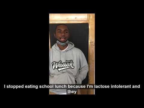 Students at Connexions School testify before the City Council on School Lunches