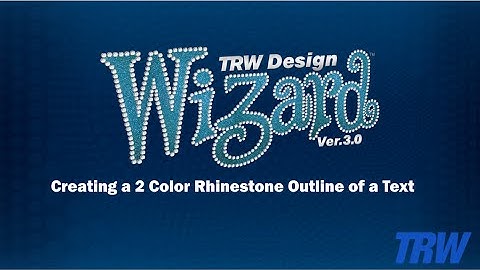 Creating a 2 Color Rhinestone Outline of a Text
