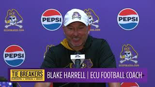 ECU Head Coach Blake Harrell Post-Practice Interview (July 28, 2025)