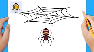 Cum Se Desenează Un Păianjen De Halloween 🕷🕸️ Desene De Halloween 🎃