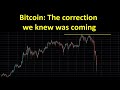 Bitcoin: The correction we knew was coming