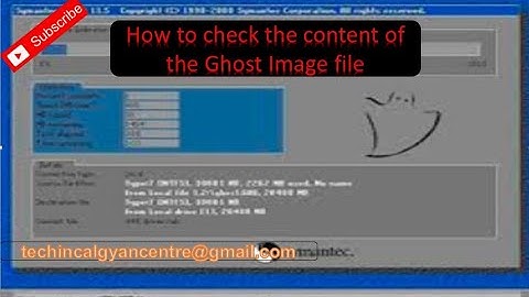 How to see the ghost file content| GHOST Image FILE| TGC