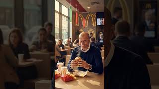 Zidane Enjoying Mcdonalds