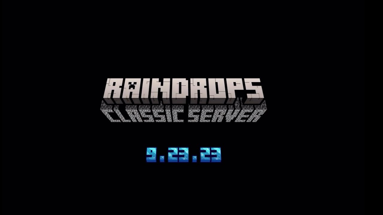 Raindrops Minecraft server trailer - YouTube