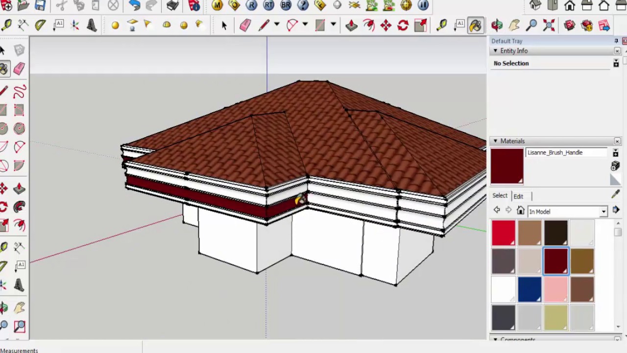 Cara Mudah Pasang Atap Lisplang Sketchup YouTube