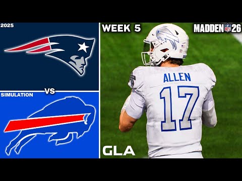 Bills vs. Patriots | Week 5 Simulation | Rivalry Madden 26 PS5 Gameplay