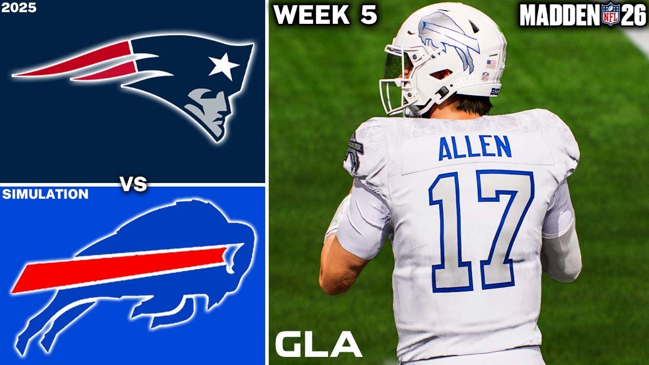 Bills vs. Patriots | Week 5 Simulation | Rivalry Madden 26 PS5 Gameplay