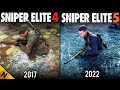 Sniper elite 5 vs sniper elite 4  direct comparison