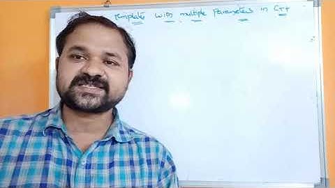 Function Templates with Multiple Parameters In C++ Programming