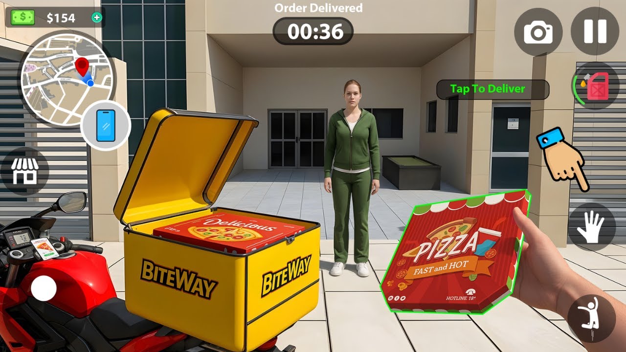 Delivery Rider Life Simulator Gameplay | Become a Professional Food Delivery Rider